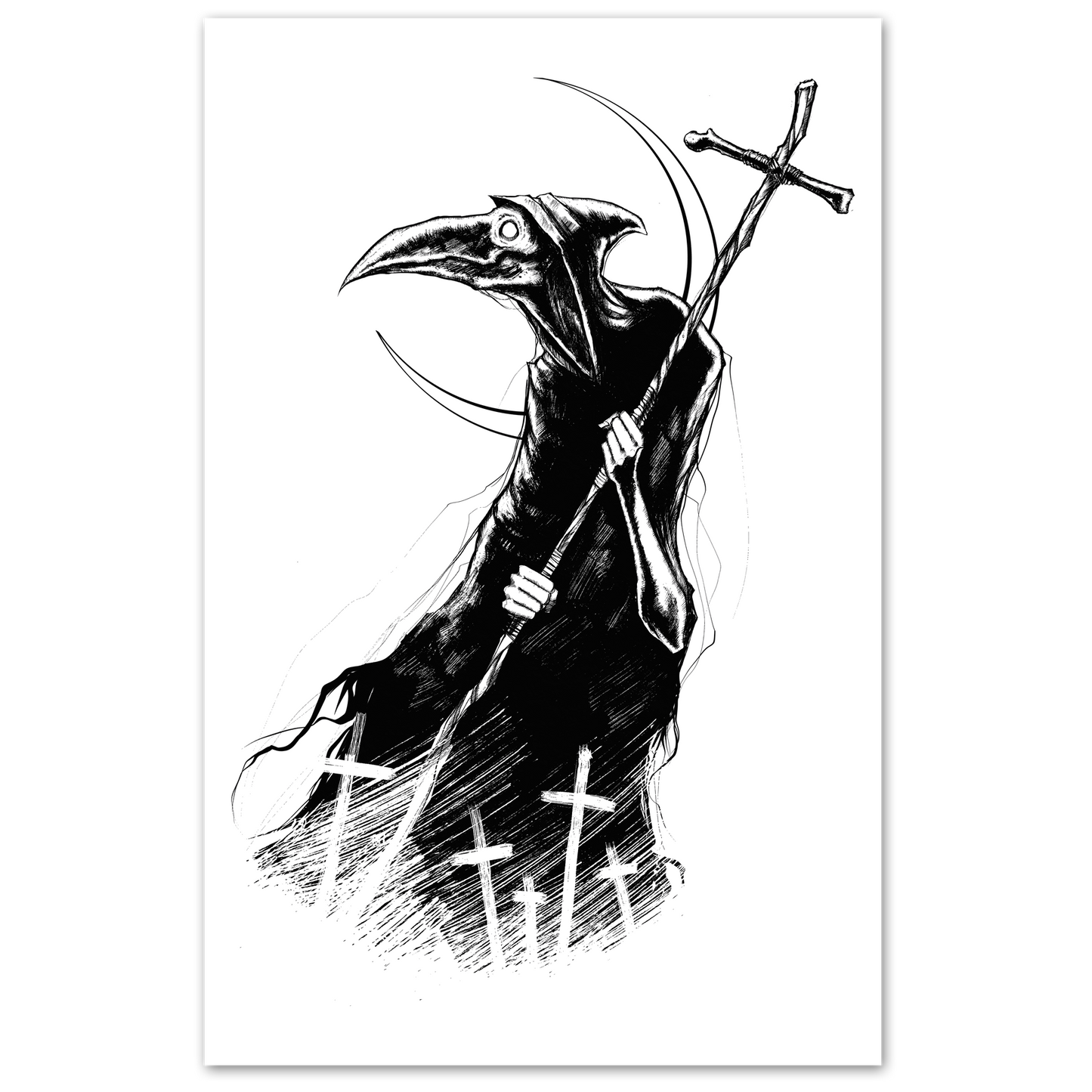 any means necessary shawn coss plague doctor 11x17 poster print