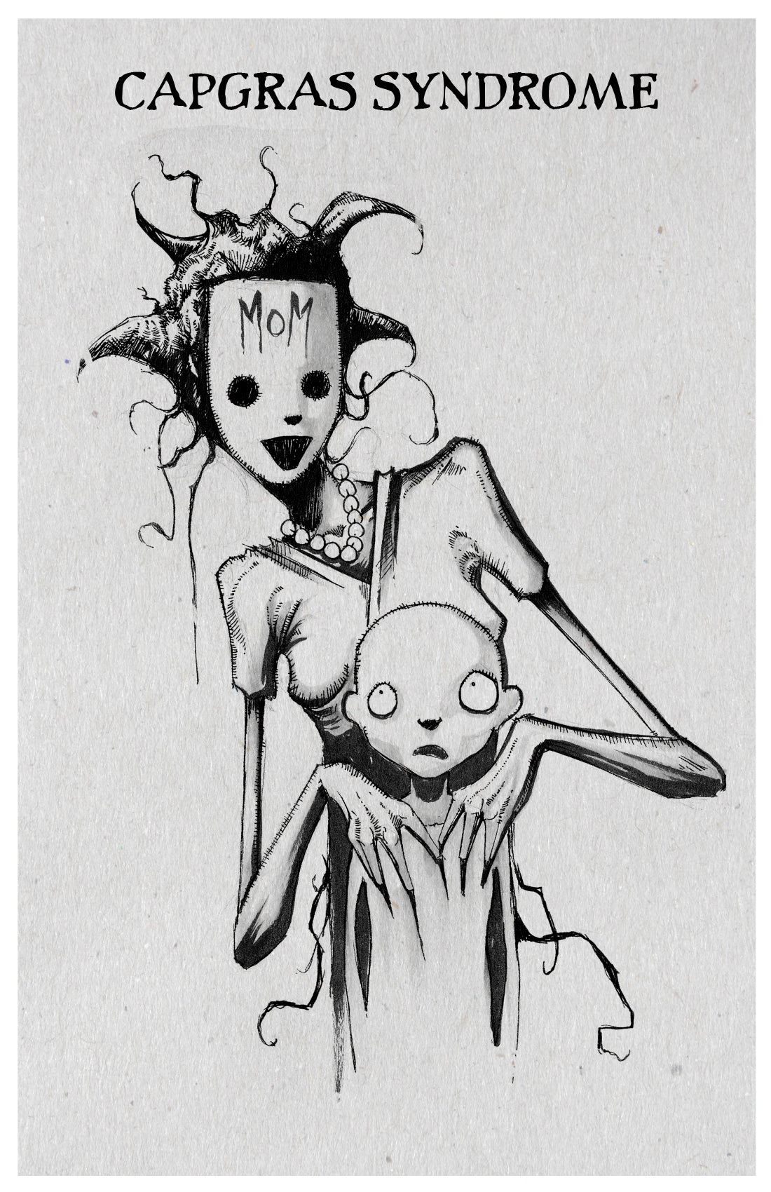 any means necessary inktober illness poster print capgras syndrome