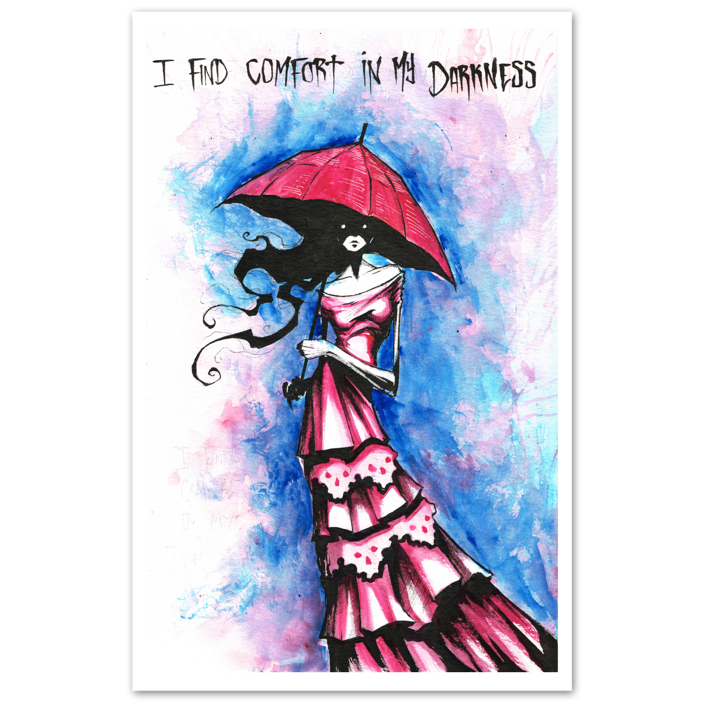 any means necessary shawn coss i find comfort in my darkness print