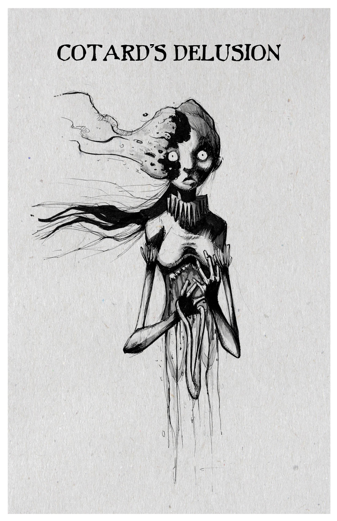 any means necessary inktober illness poster print cotards delusion