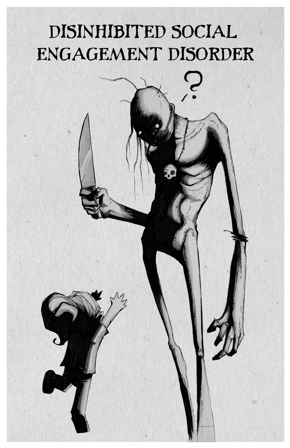 any means necessary inktober illness poster print disinhibited social engagement disorder