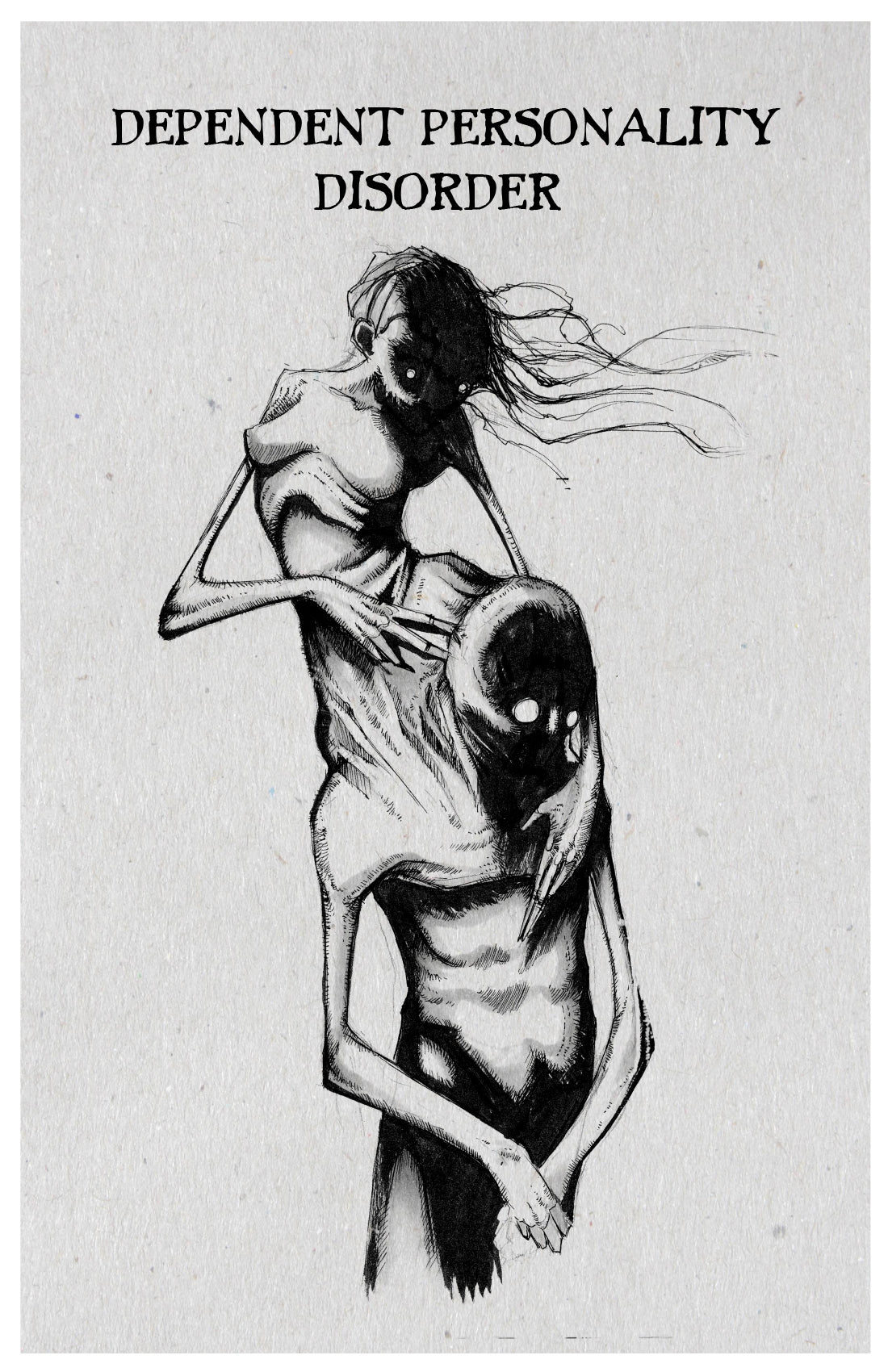 any means necessary inktober illness poster print dependent personality disorder
