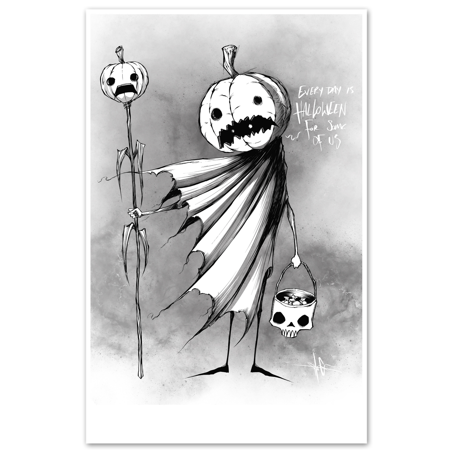 any means necessary shawn coss everyday is halloween poster print