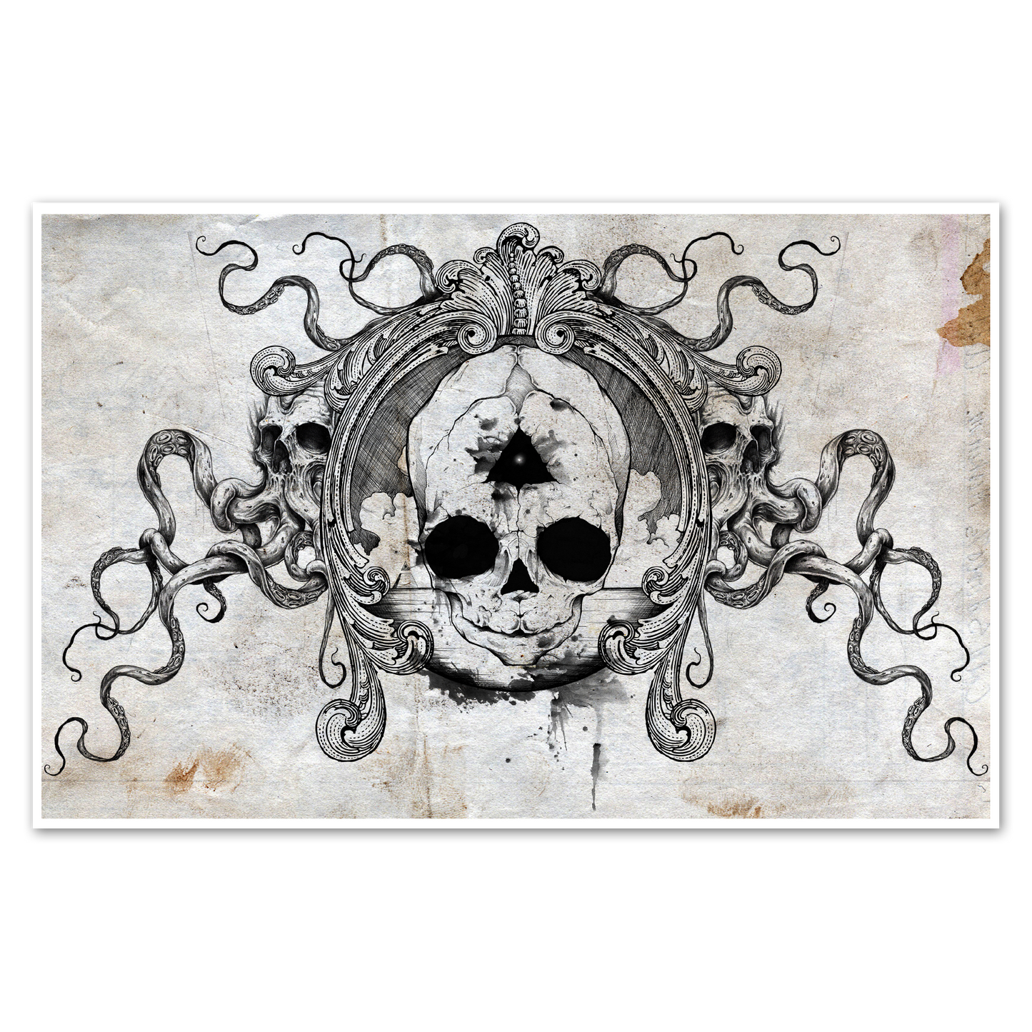 any means necessary feal skull poster print