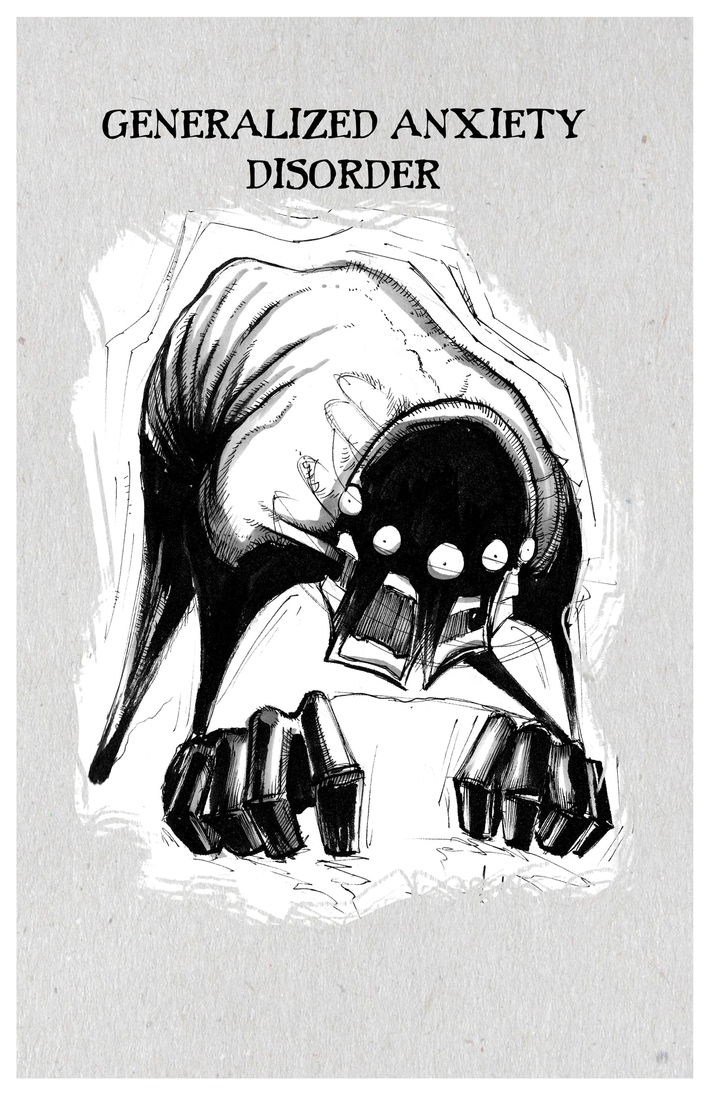 any means necessary inktober illness poster print gad generalized anxiety disorder