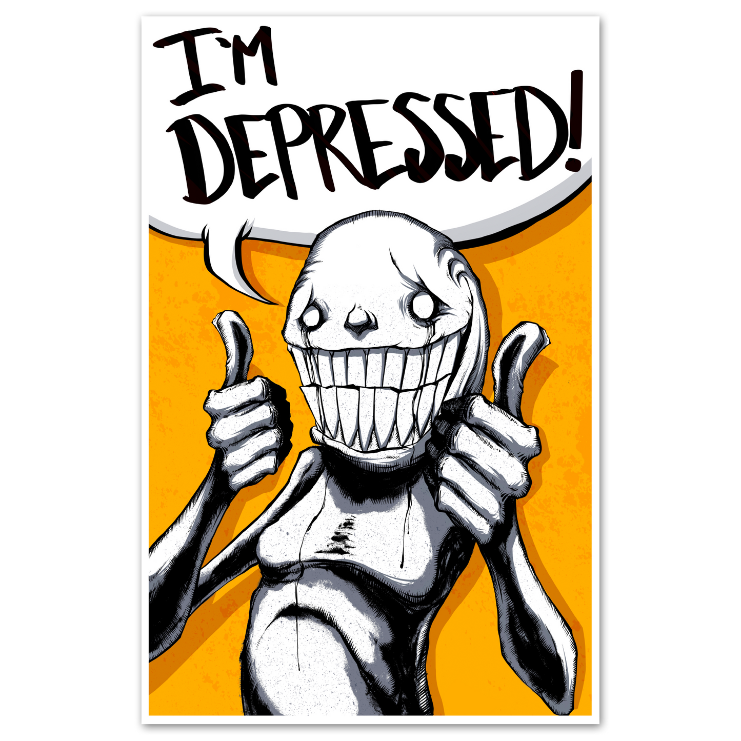 any means necessary shawn coss i'm depressed poster print
