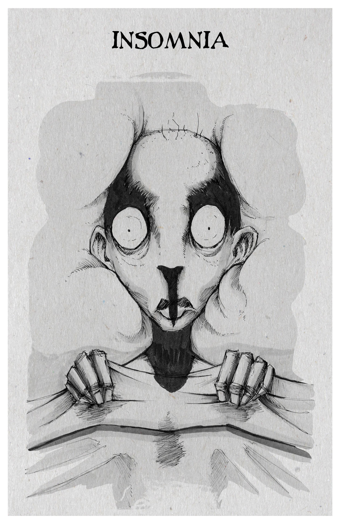 any means necessary inktober illness poster print insomnia