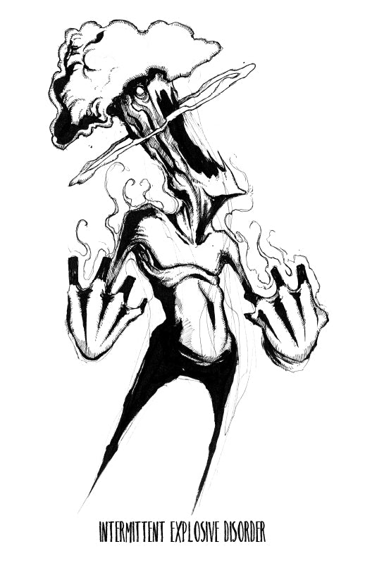 any means necessary shawn coss inktober illness intermittent explosive disorder