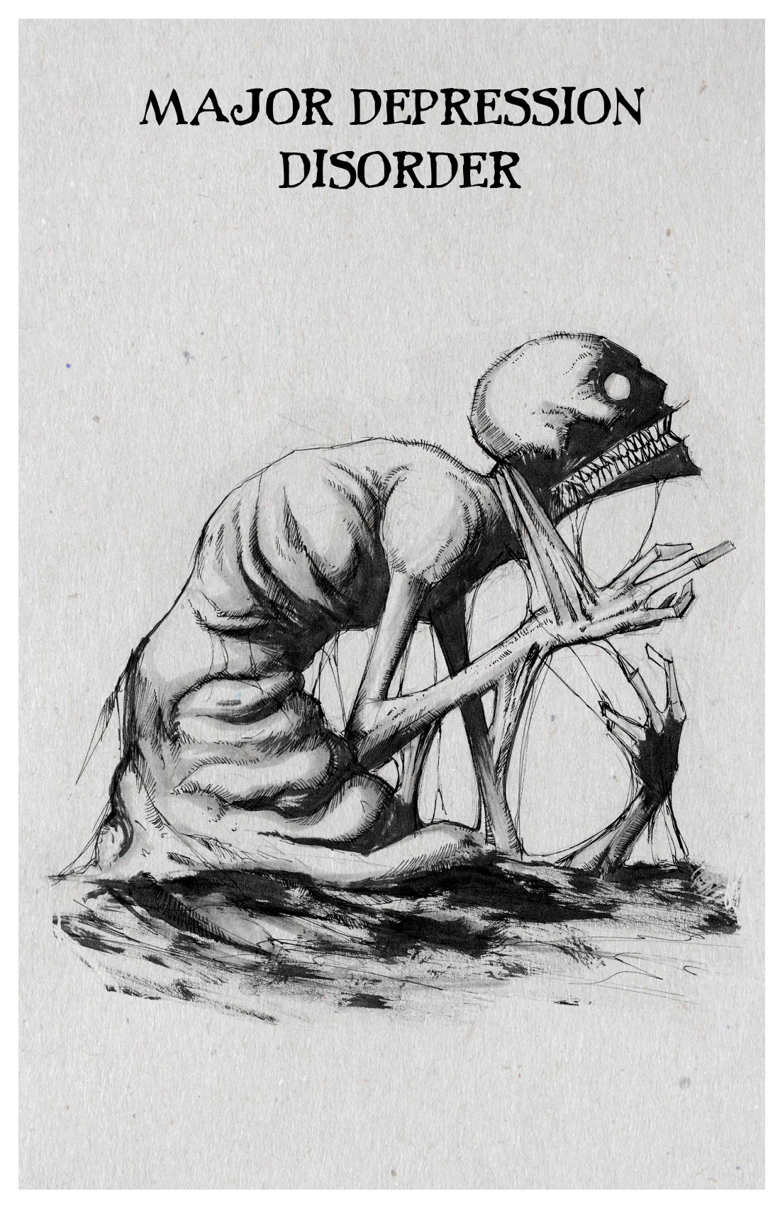 any means necessary inktober illness poster print major depression disorder