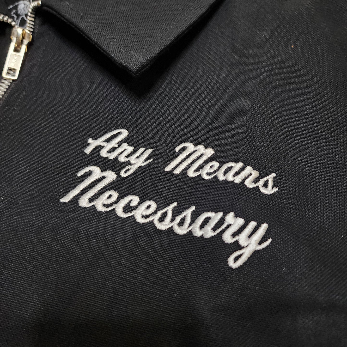 any means necessary shawn coss hyena centipede mechanic jacket