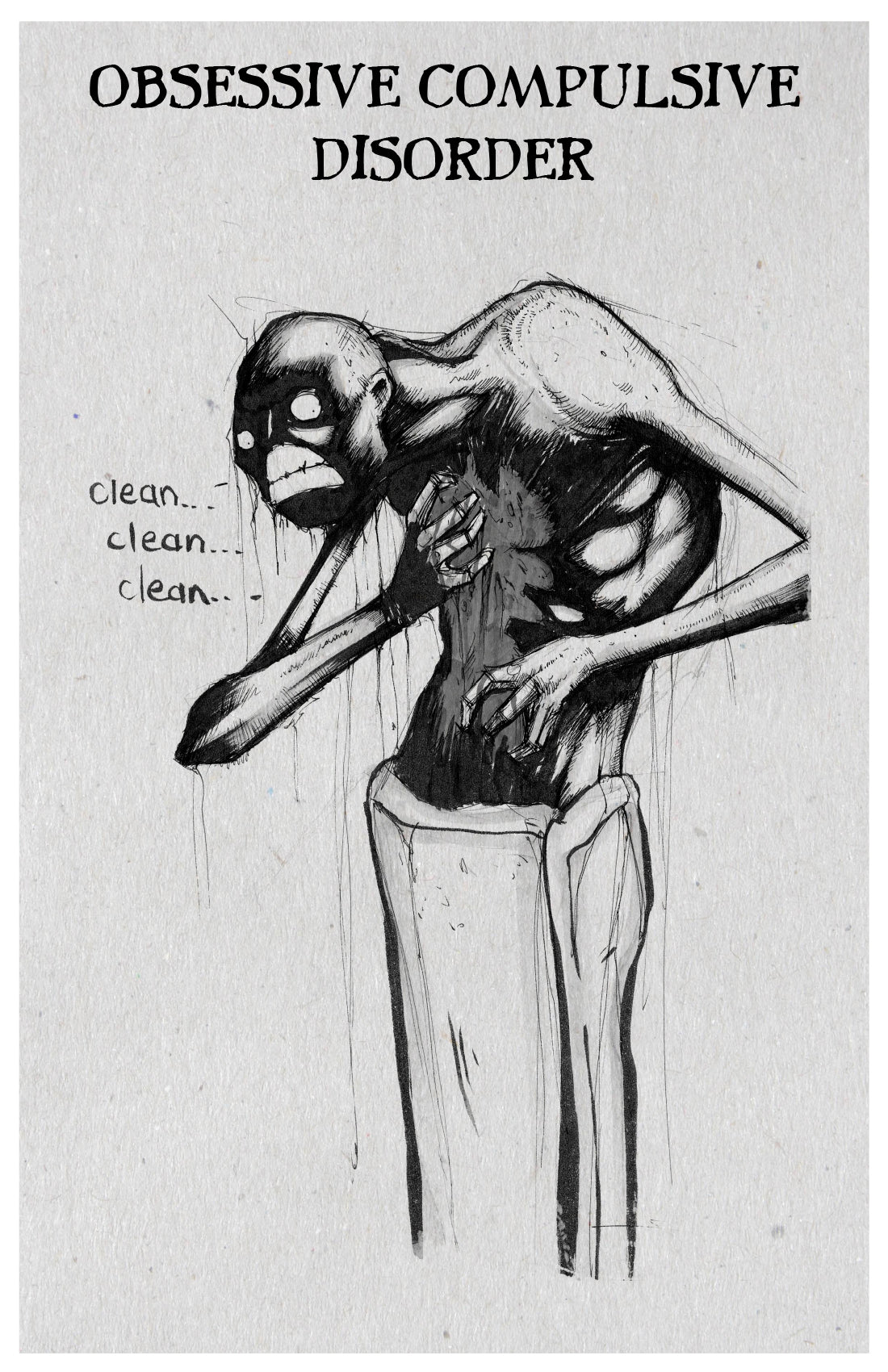 any means necessary inktober illness poster print ocd obsessive compulsive disorder