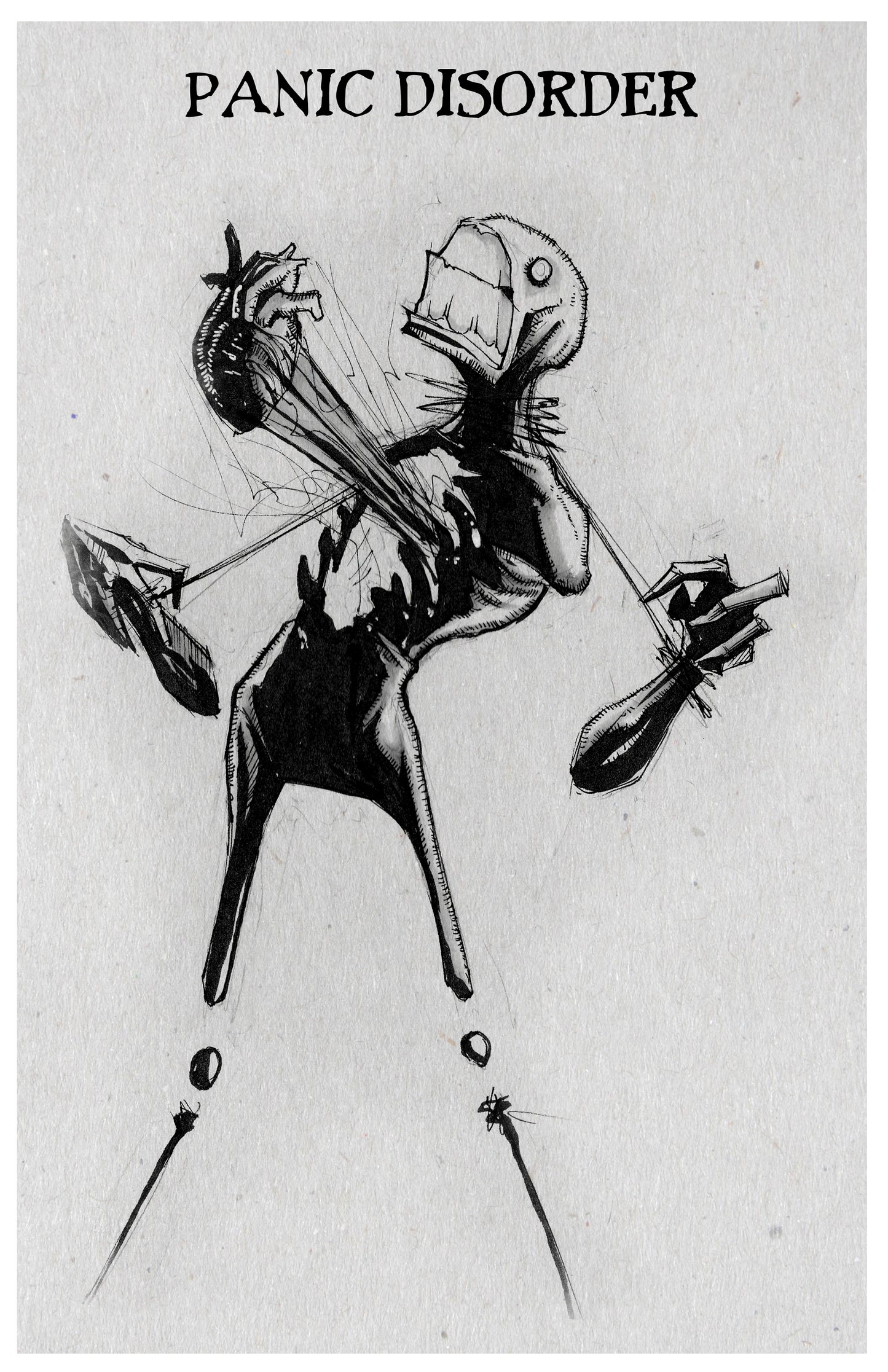 any means necessary inktober illness poster print panic disorder