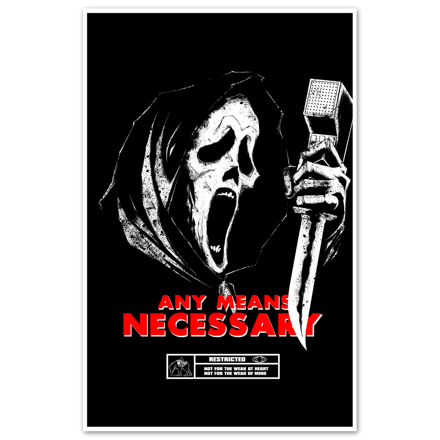 any means necessary shawn coss scream 11x17 poster print