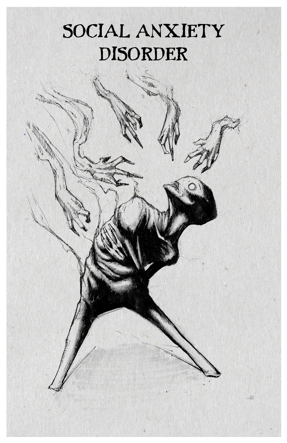 any means necessary inktober illness poster print sad social anxiety disorder