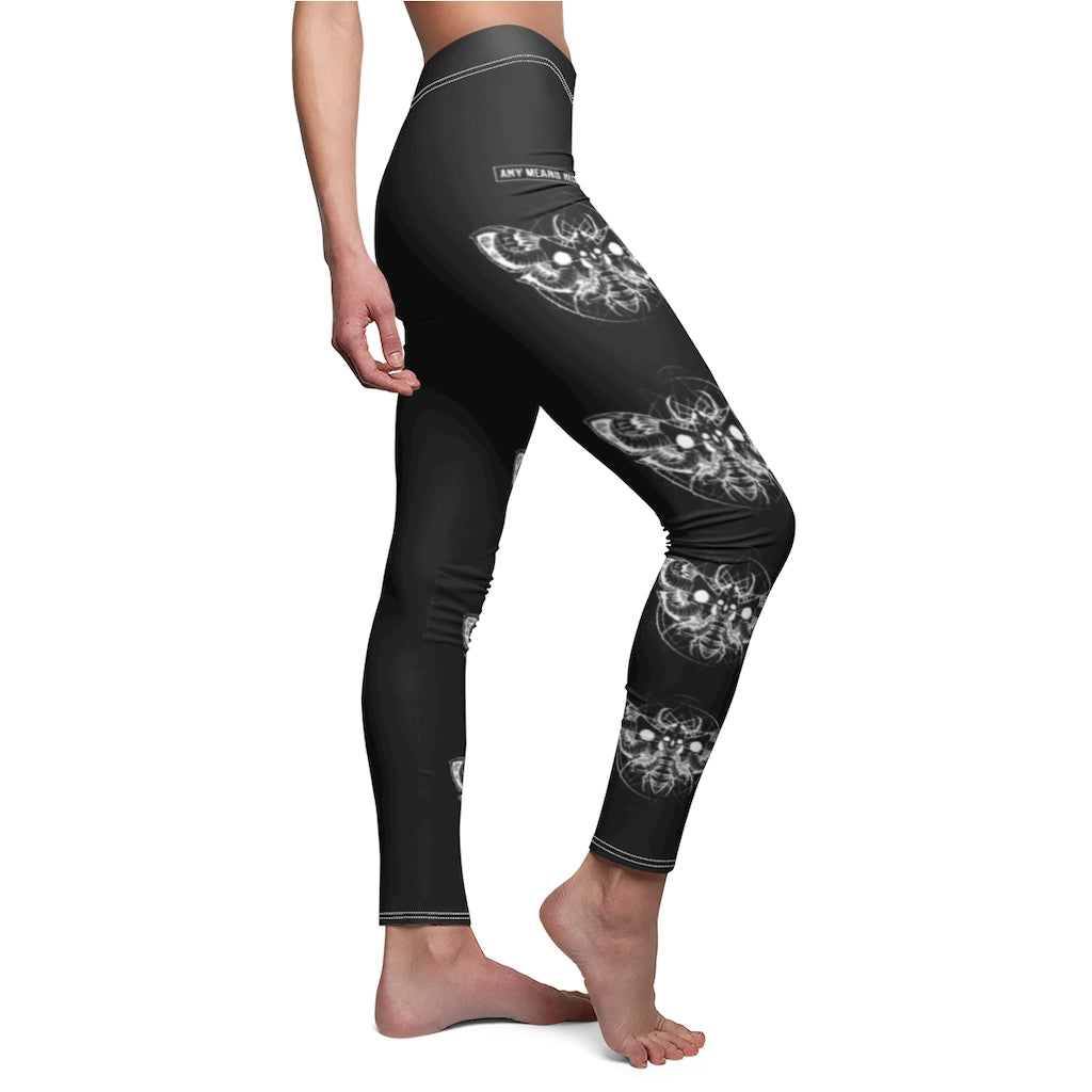Death Moth Leggings Black