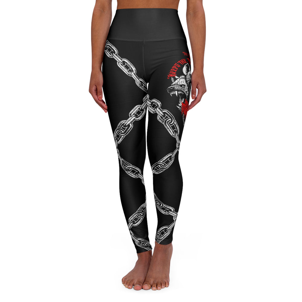 any means necessary shawn coss cerberus high waisted leggings front