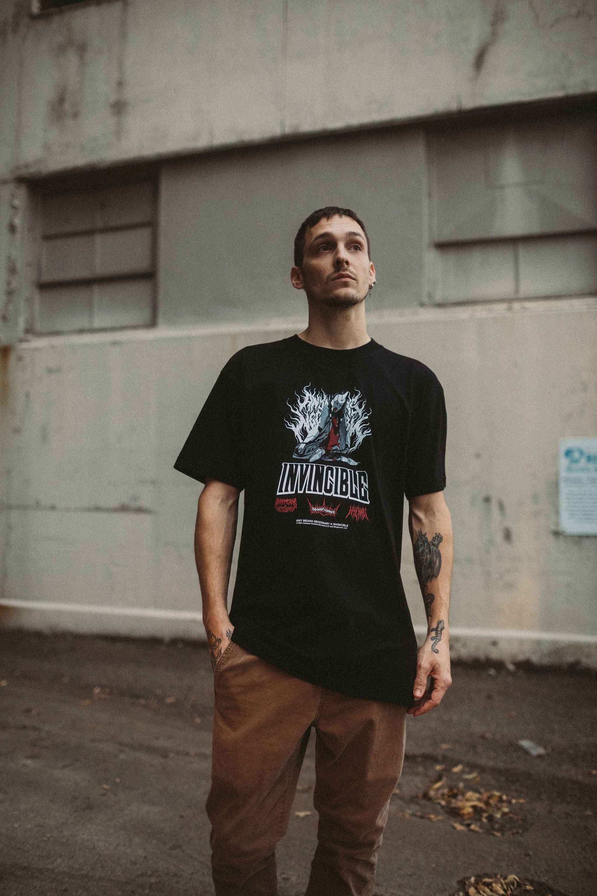 Neck Snap T-Shirt – Any Means Necessary Clothing
