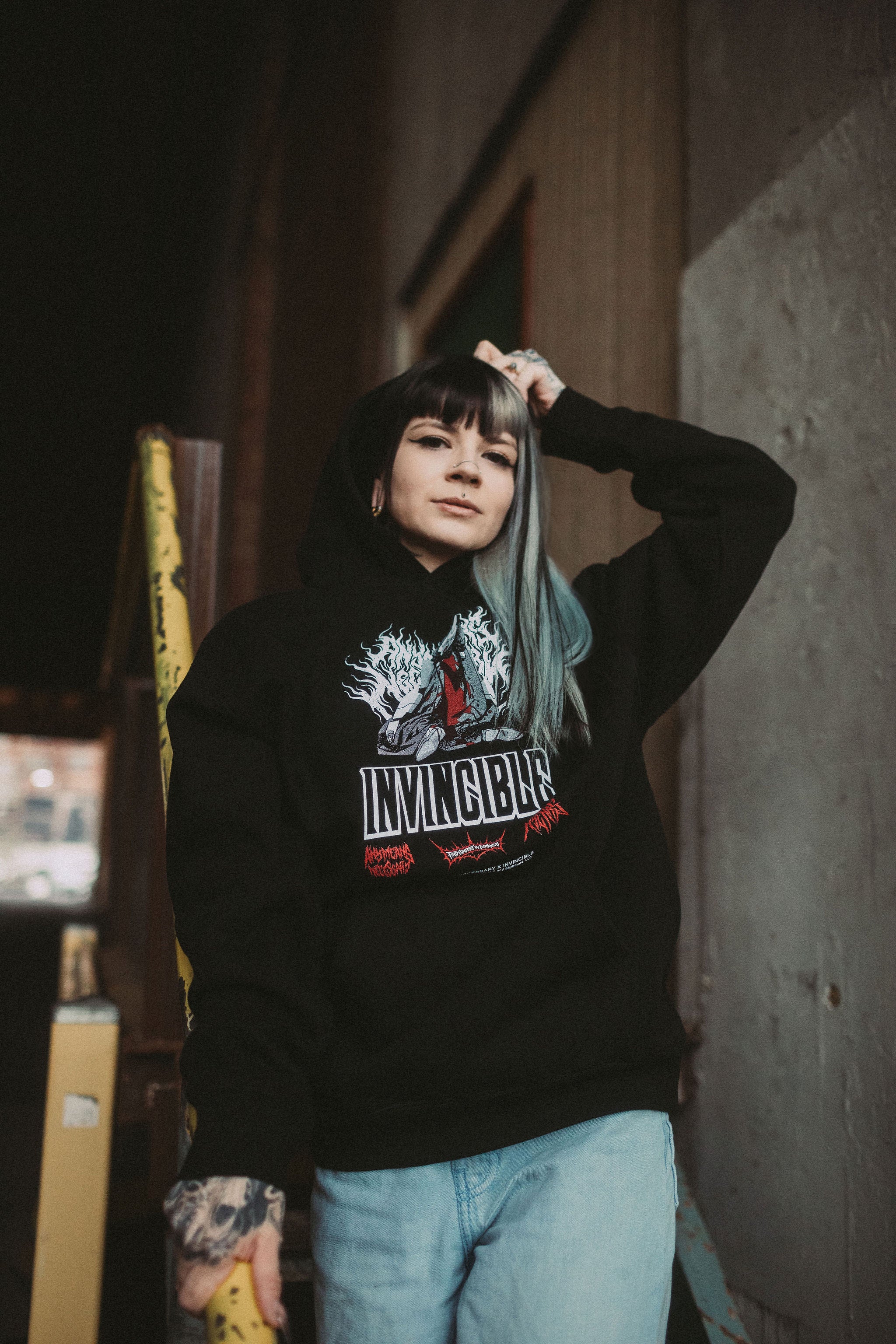 Neck Snap Pullover Hoodie – Any Means Necessary Clothing