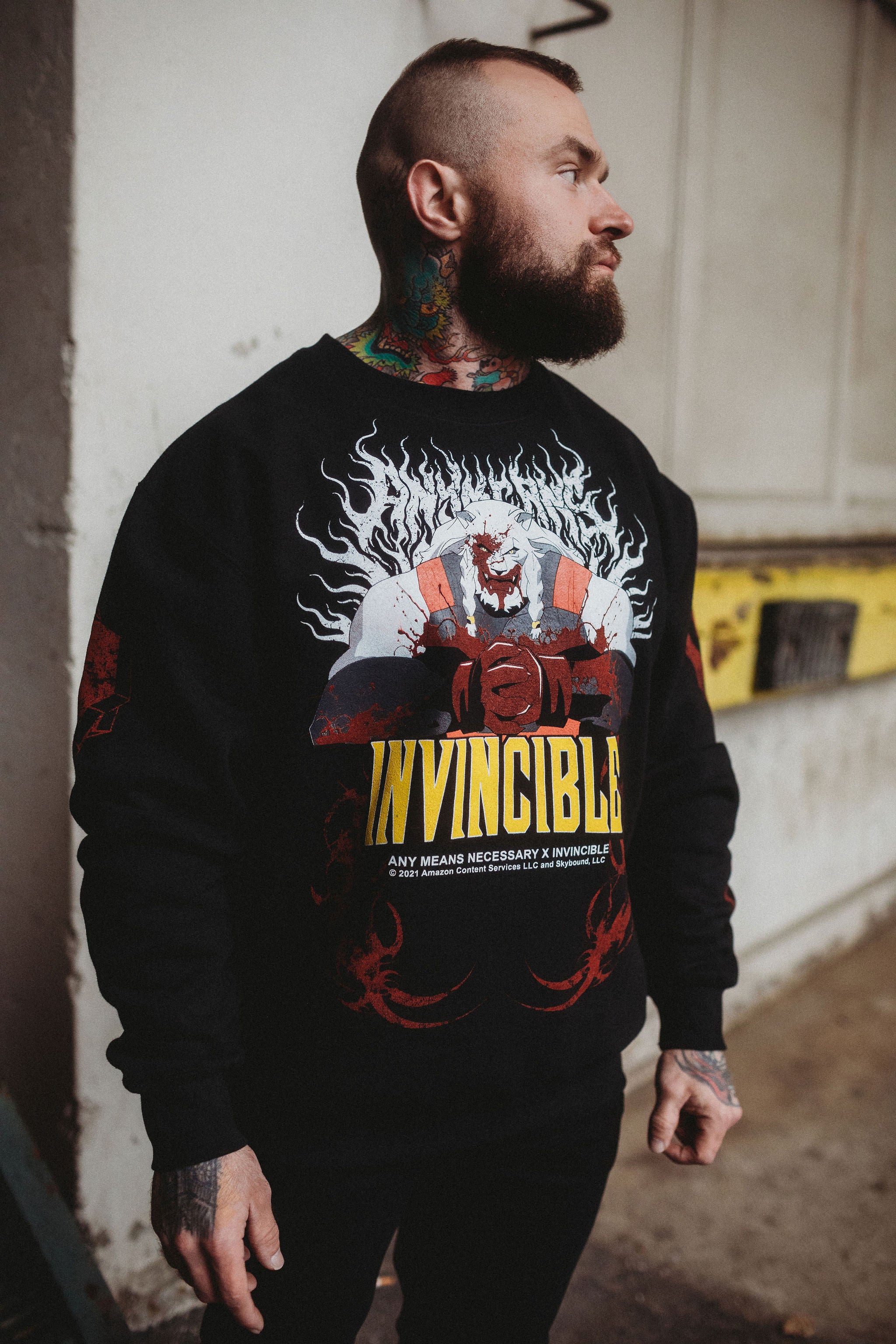 Thirst For Battle Crewneck Sweatshirt – Any Means Necessary Clothing Thirst For Battle Crewneck Sweatshirt – Any Means Necessary Clothing