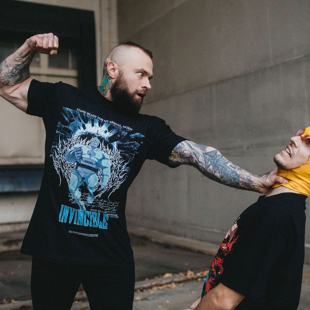 
                      
                        any means necessary shawn coss invincible arrival t shirt black lifestyle
                      
                    