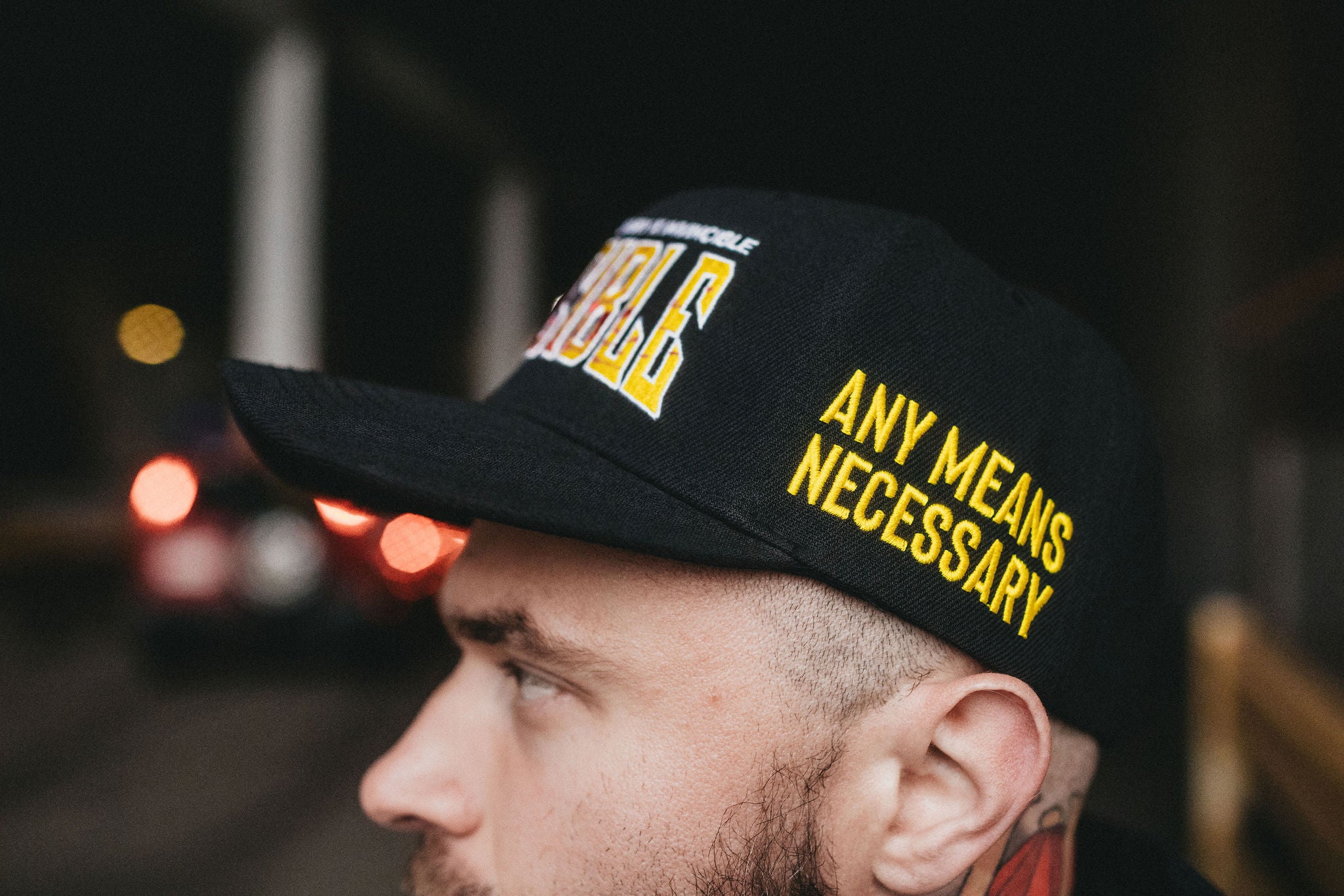 Invincible Splatter Hat – Any Means Necessary Clothing