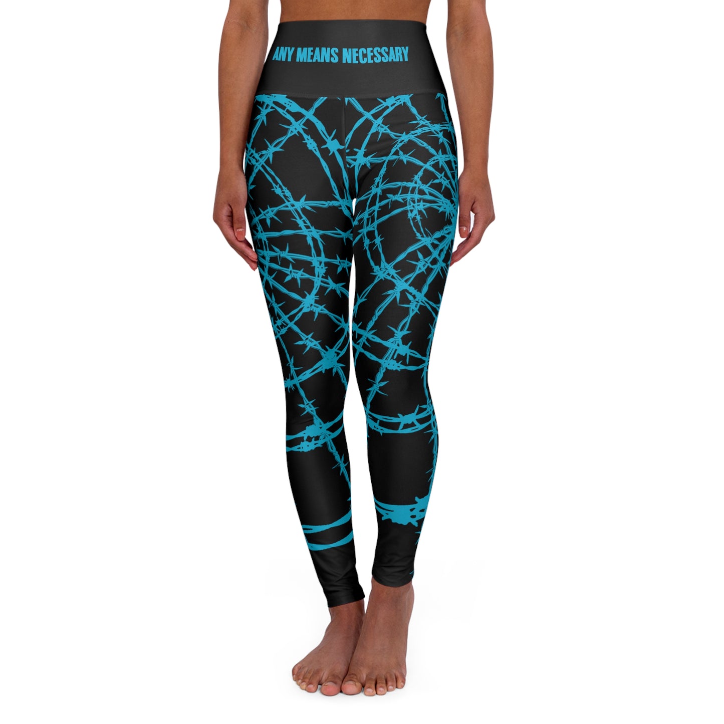 any means necessary shawn coss arachnid high waisted leggings front