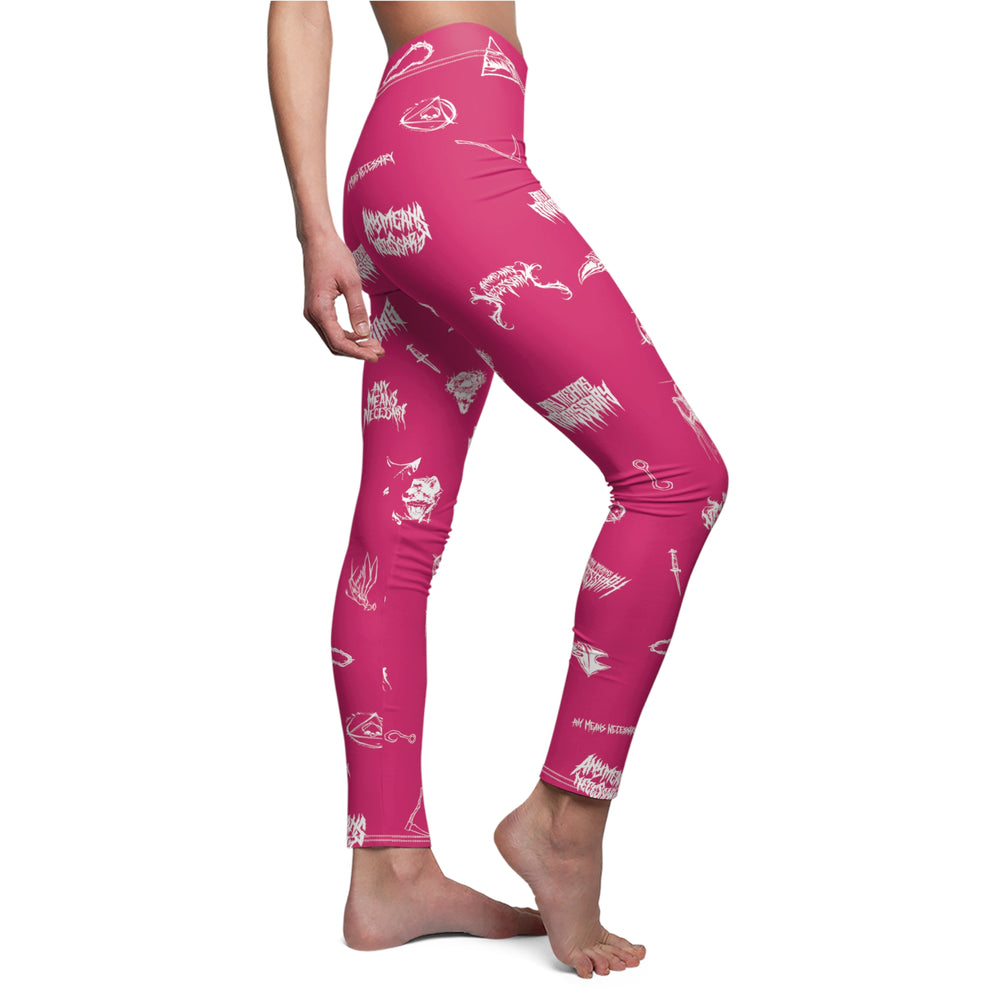 
                      
                        any means necessary shawn coss wingbats leggings fuchsia side pose
                      
                    