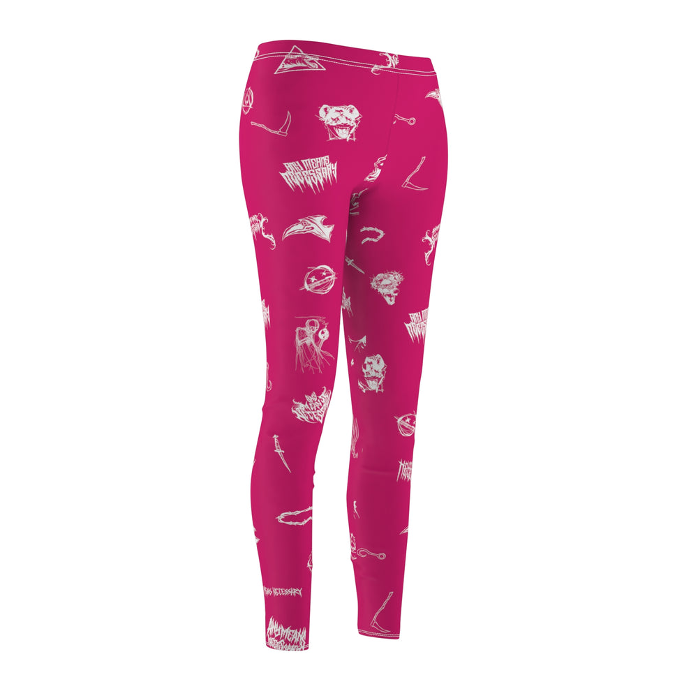 any means necessary shawn coss wingbats leggings fuchsia side