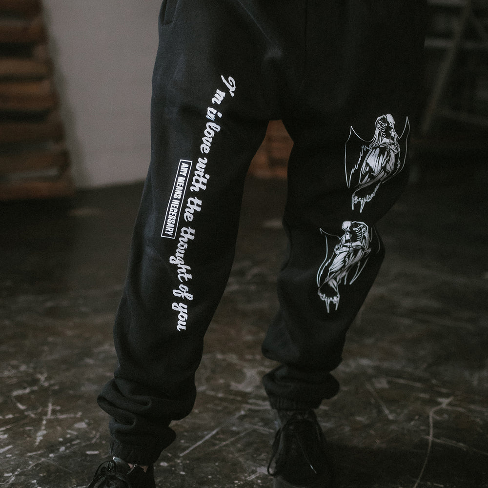 Thought of You Sweatpants Black