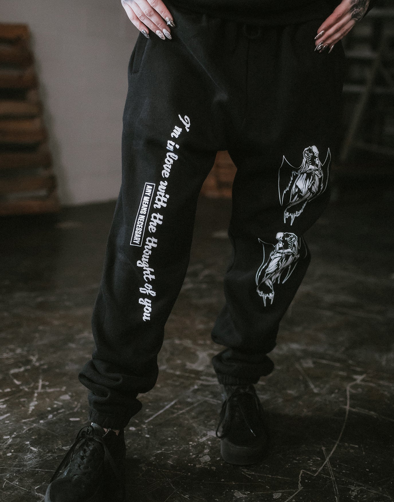 Thought of You Sweatpants Black