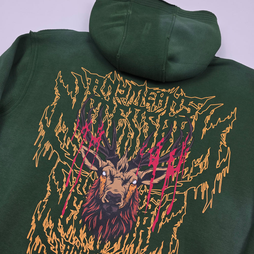 
                      
                        any means necessary shawn coss trophy pullover hoodie green back up close
                      
                    