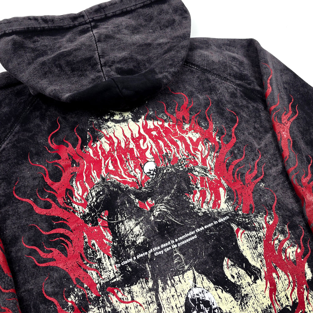 
                      
                        any means necessary shawn coss reclaimer pullover hoodie vintage black up close back
                      
                    