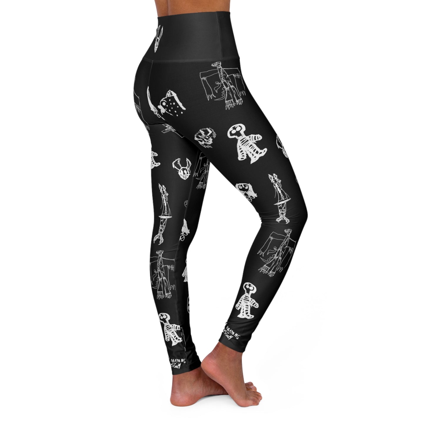 any means necessary shawn coss corrupted youth high waisted leggings