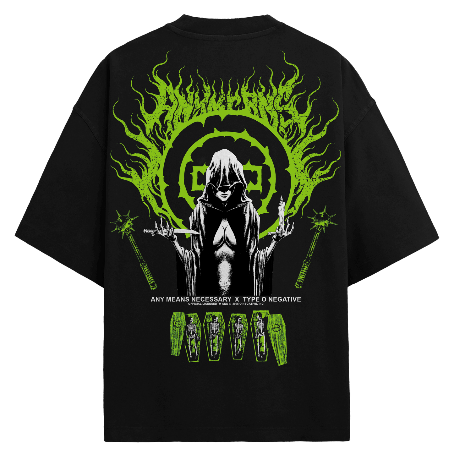 TYPE O NEGATIVE SEANCE BLACK T SHIRT BACK