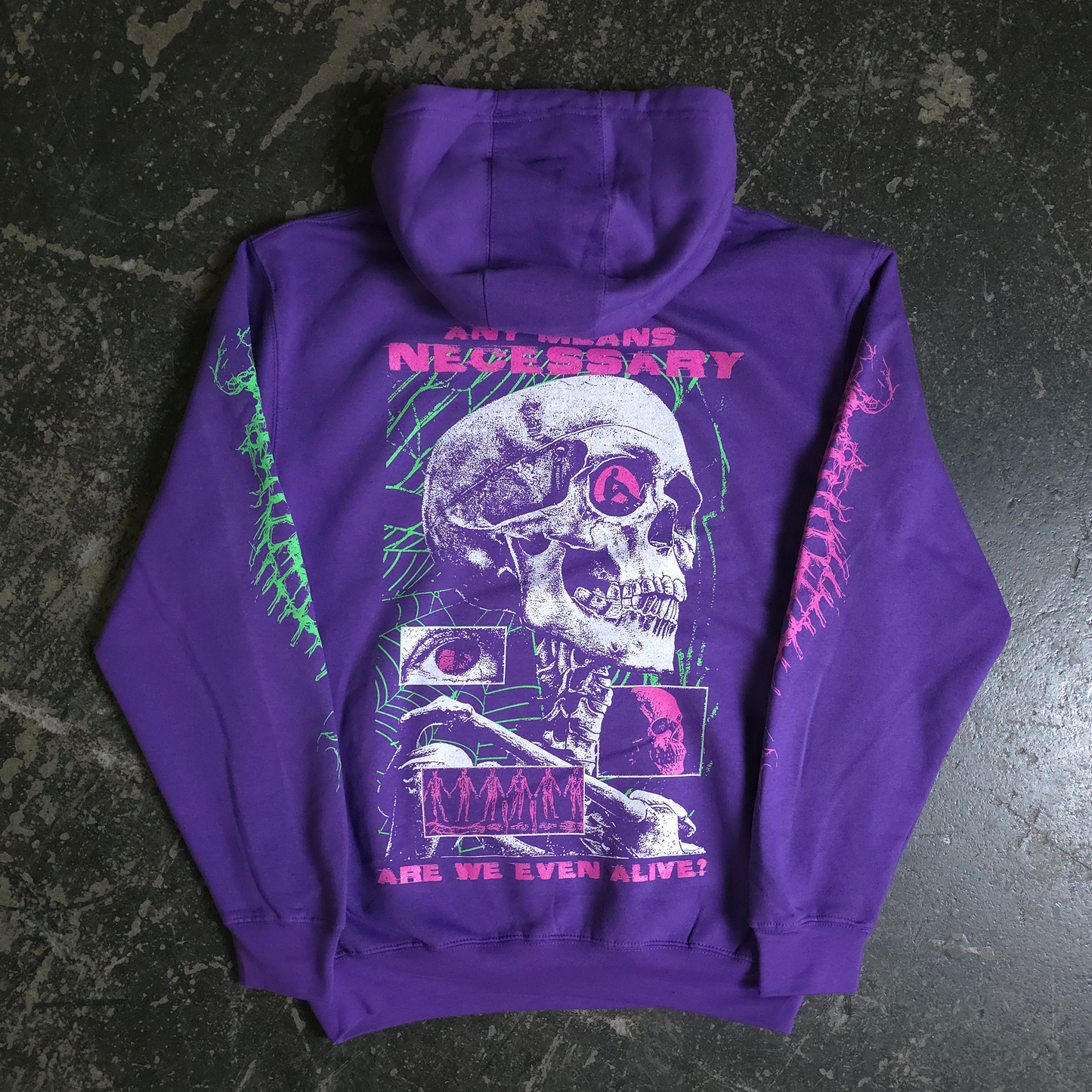 Are We Even Alive Pullover Hoodie Purple – Any Means Necessary Are We Even Alive Pullover Hoodie Purple – Any Means Necessary