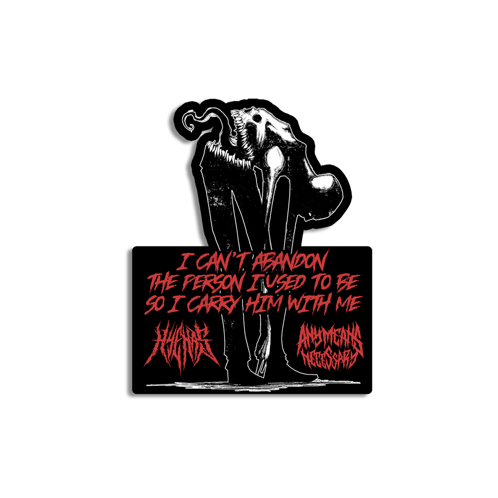 any means necessary shawn coss abandon die cut sticker
