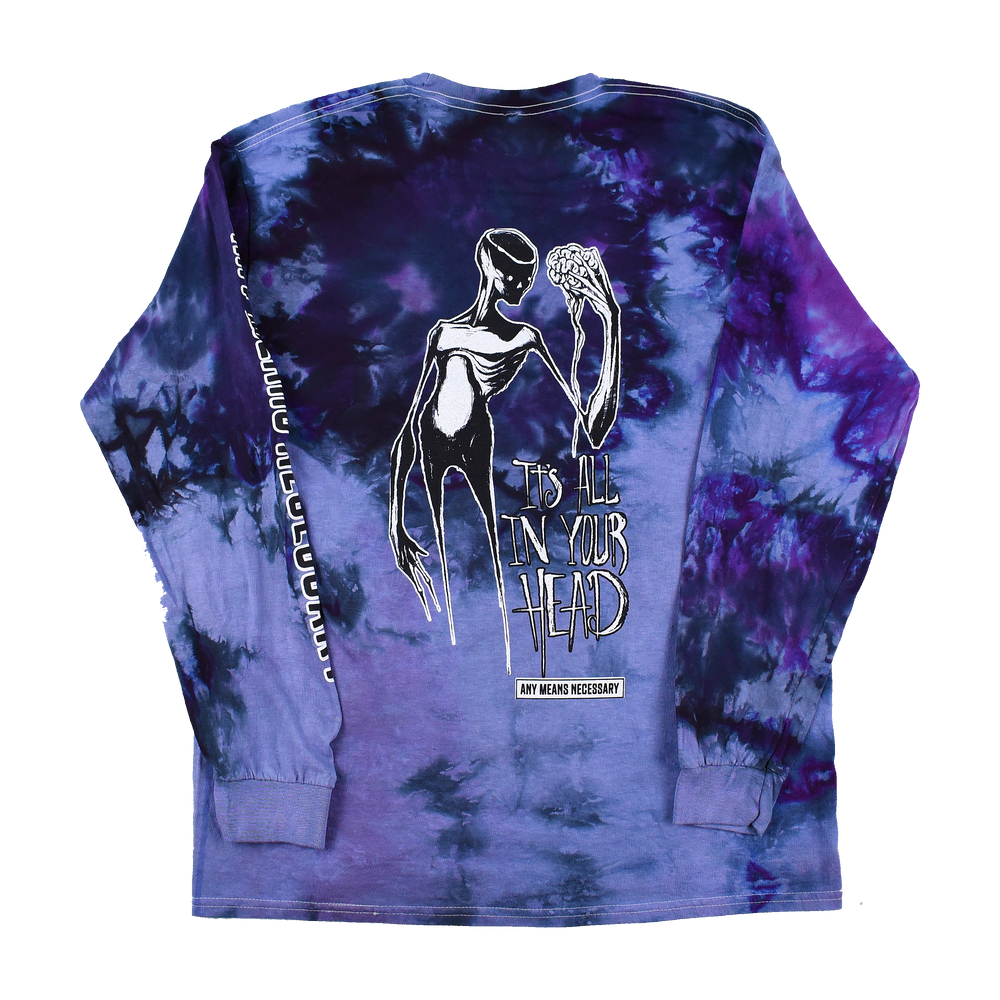 
                  
                    any means necessary shawn coss it's all in your head long sleeve t shirt purple tie dye
                  
                