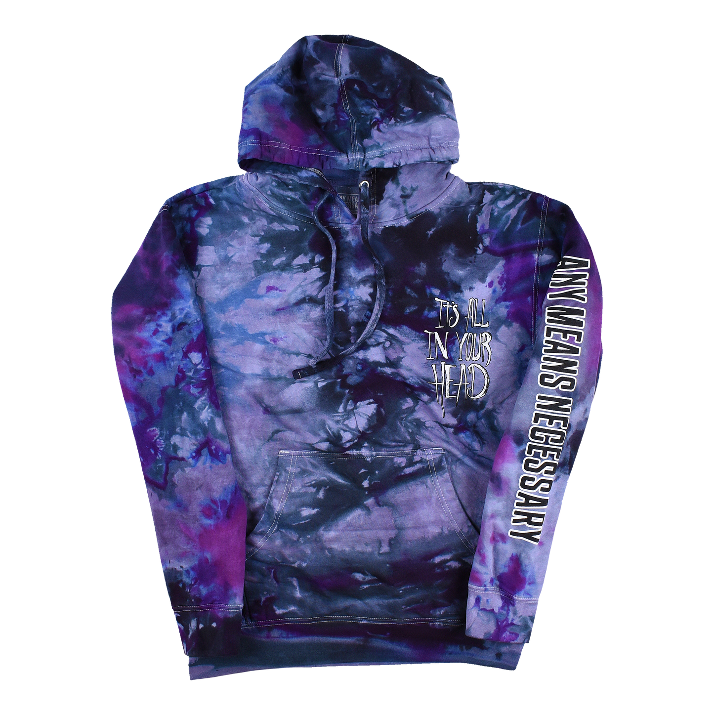 
                  
                    any means necessary shawn coss it's all in your head pullover hoodie purple tie dye
                  
                
