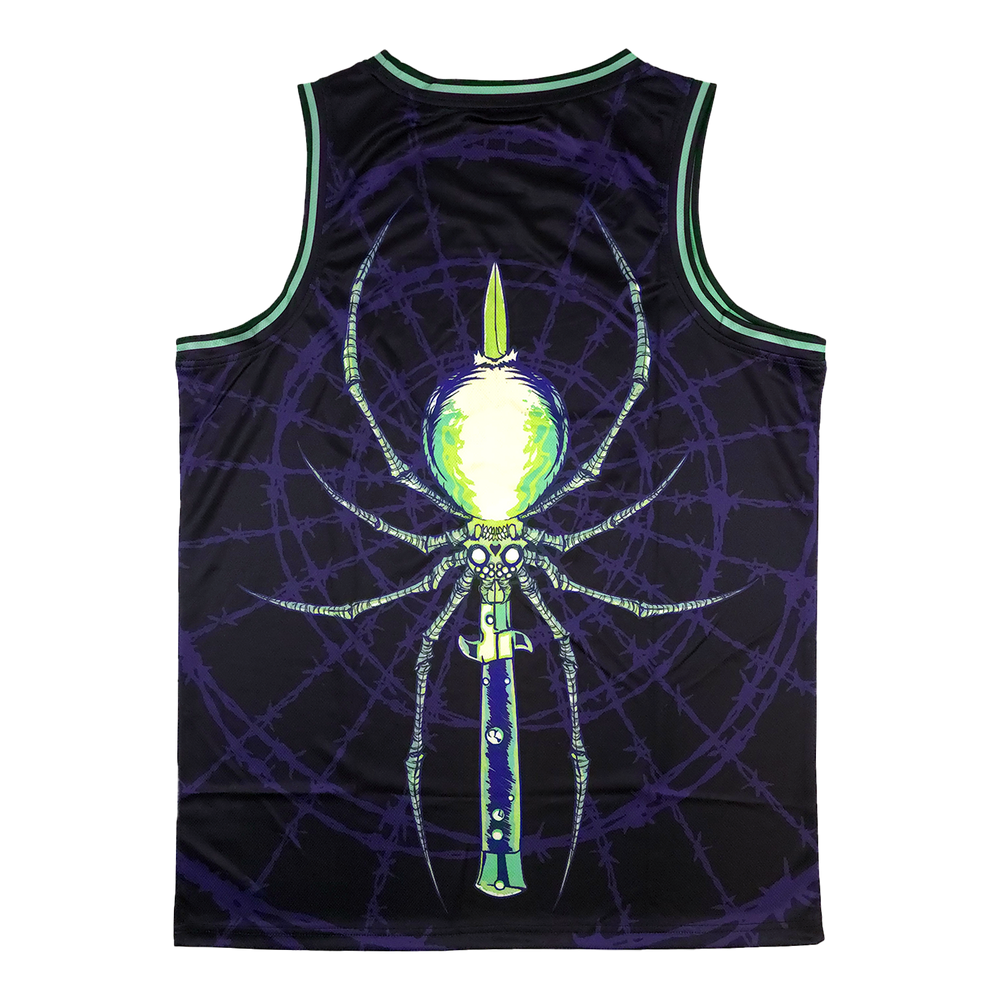 
                      
                        any means necessary shawn coss arachnid basketball jersey back
                      
                    