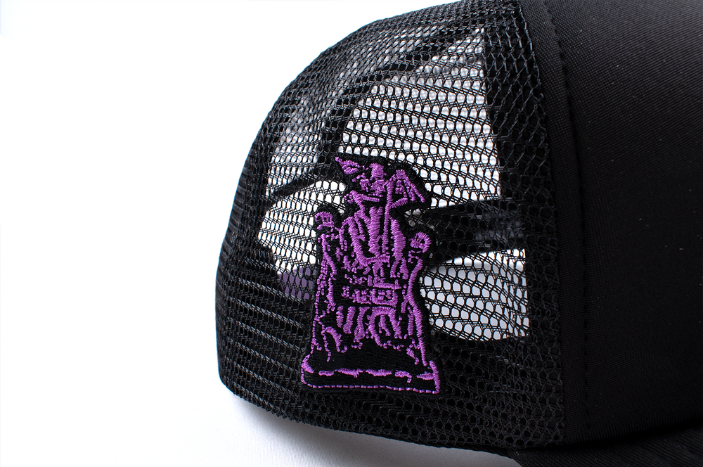 
                      
                        any means necessary shawn coss beetlejuice mesh foam trucker hat black right patch
                      
                    