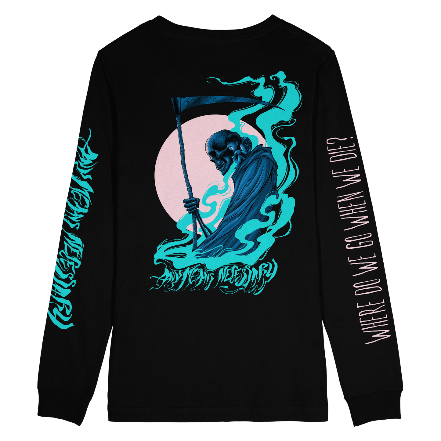 
                  
                    any means necessary shawn coss back home long sleeve t shirt black back
                  
                