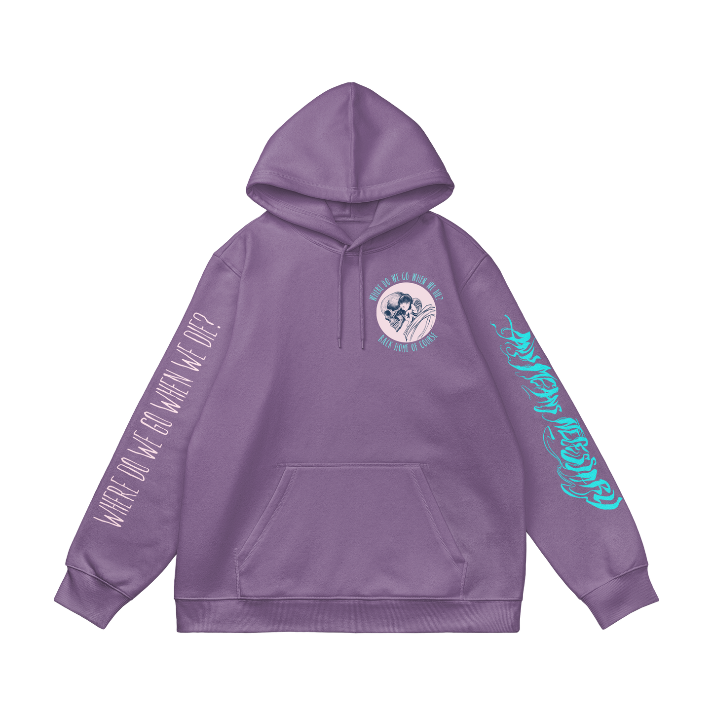 any means necessary shawn coss back home pullover hoodie lavender front