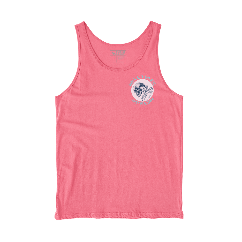 
                  
                    any means necessary shawn coss back home tank top safety pink front
                  
                