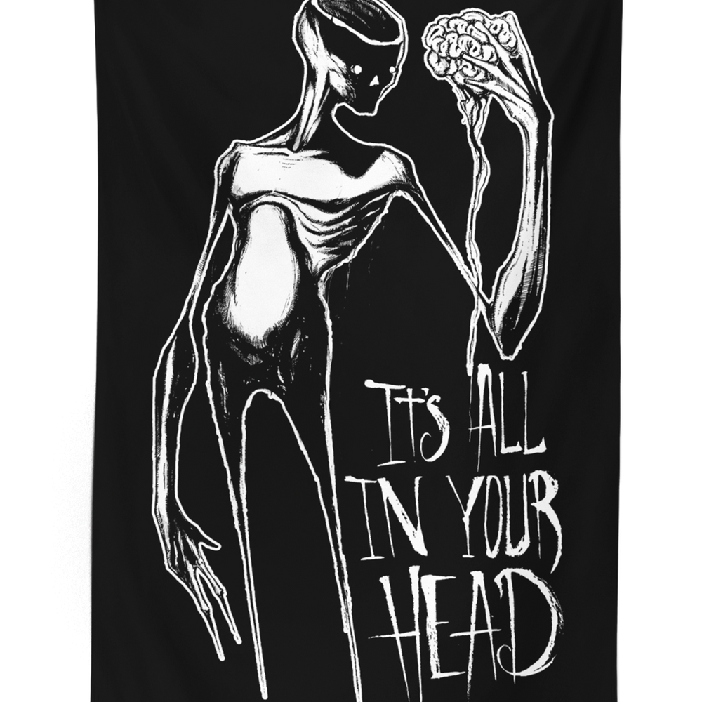 any means necessary shawn coss it's all in your head banner tapestry banner flag