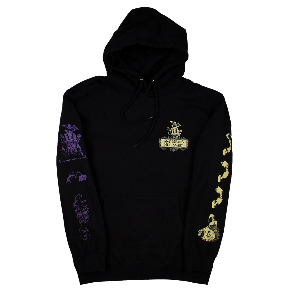 
                      
                        any means necessary shawn coss beetlejuice pullover hoodie black front
                      
                    