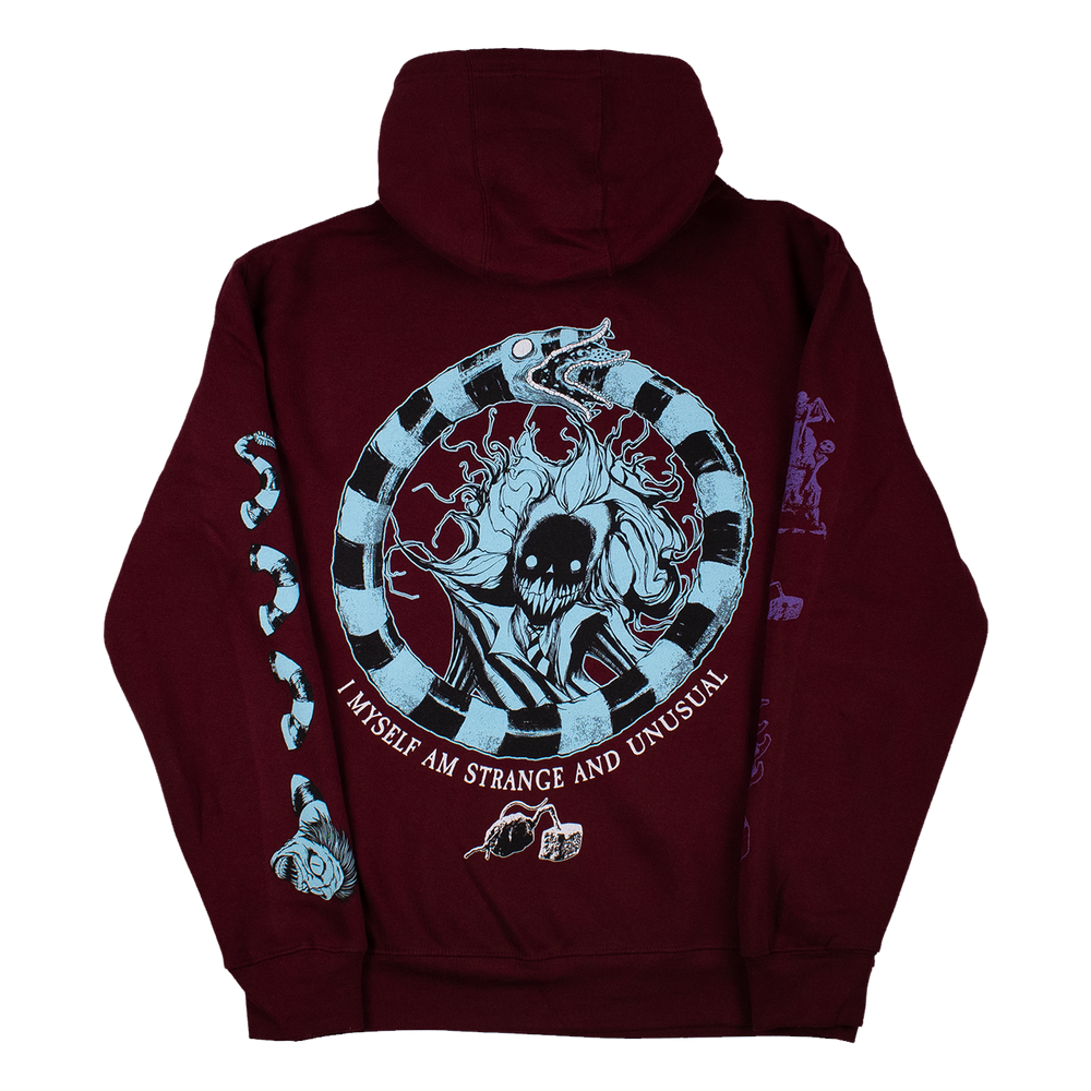 
                      
                        any means necessary shawn coss beetlejuice pullover hoodie maroon burgundy back
                      
                    