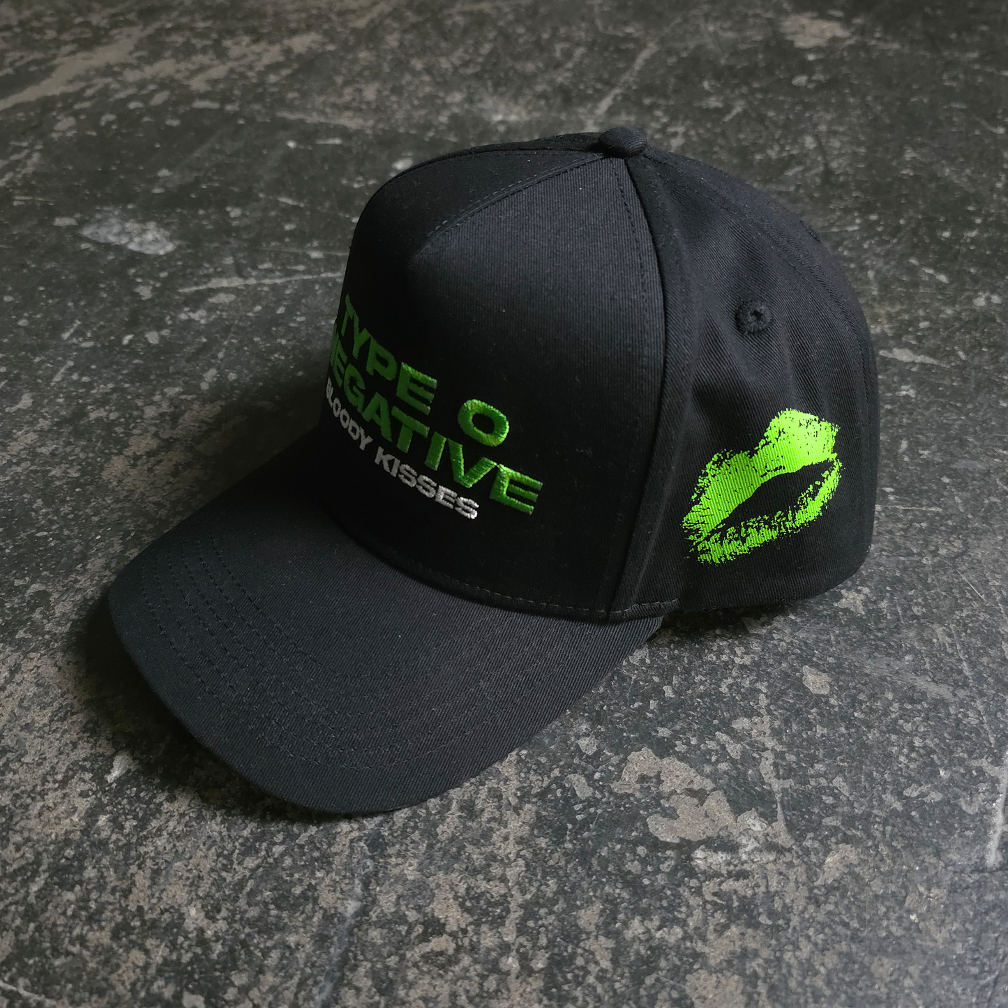 any means necessary shawn coss type o negative bloody kisses snapback hat lips