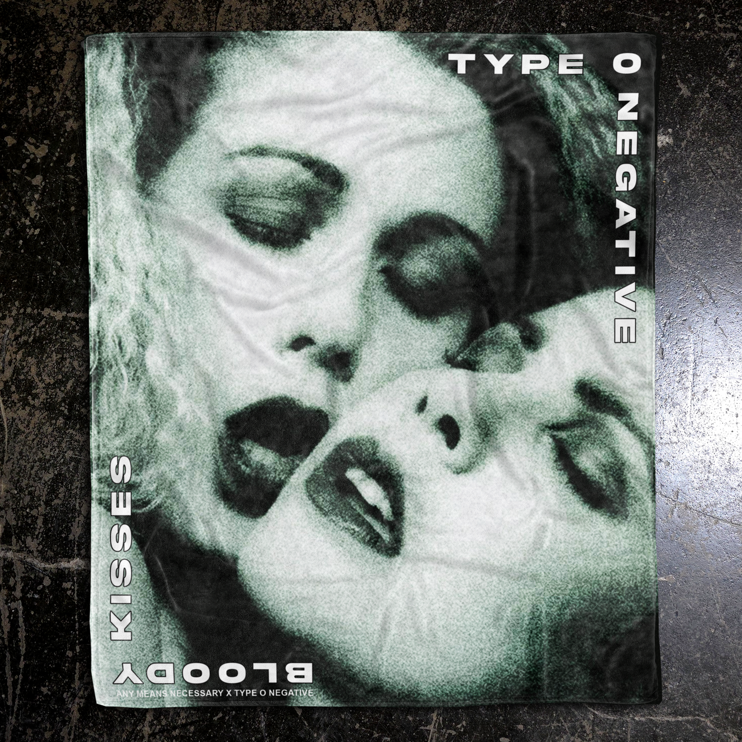 Bloody Kisses Fleece Blanket