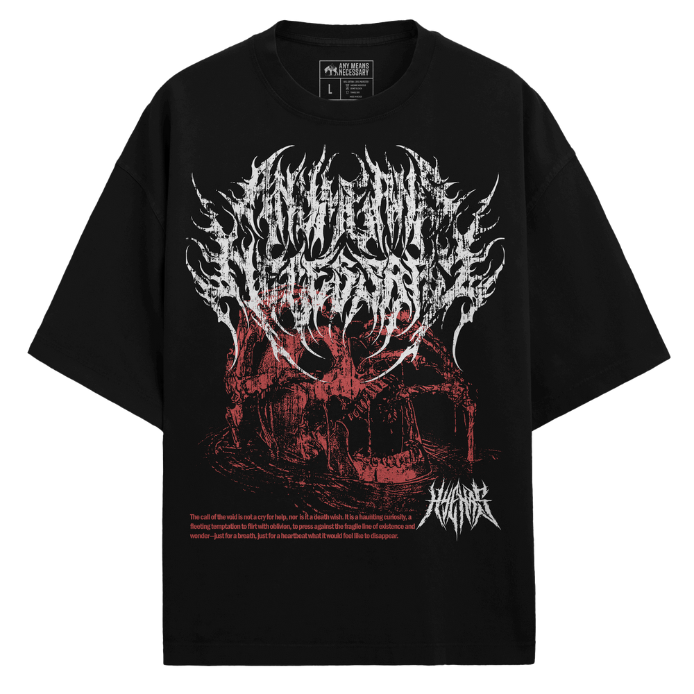 any means necessary shawn coss call of the void t shirt black