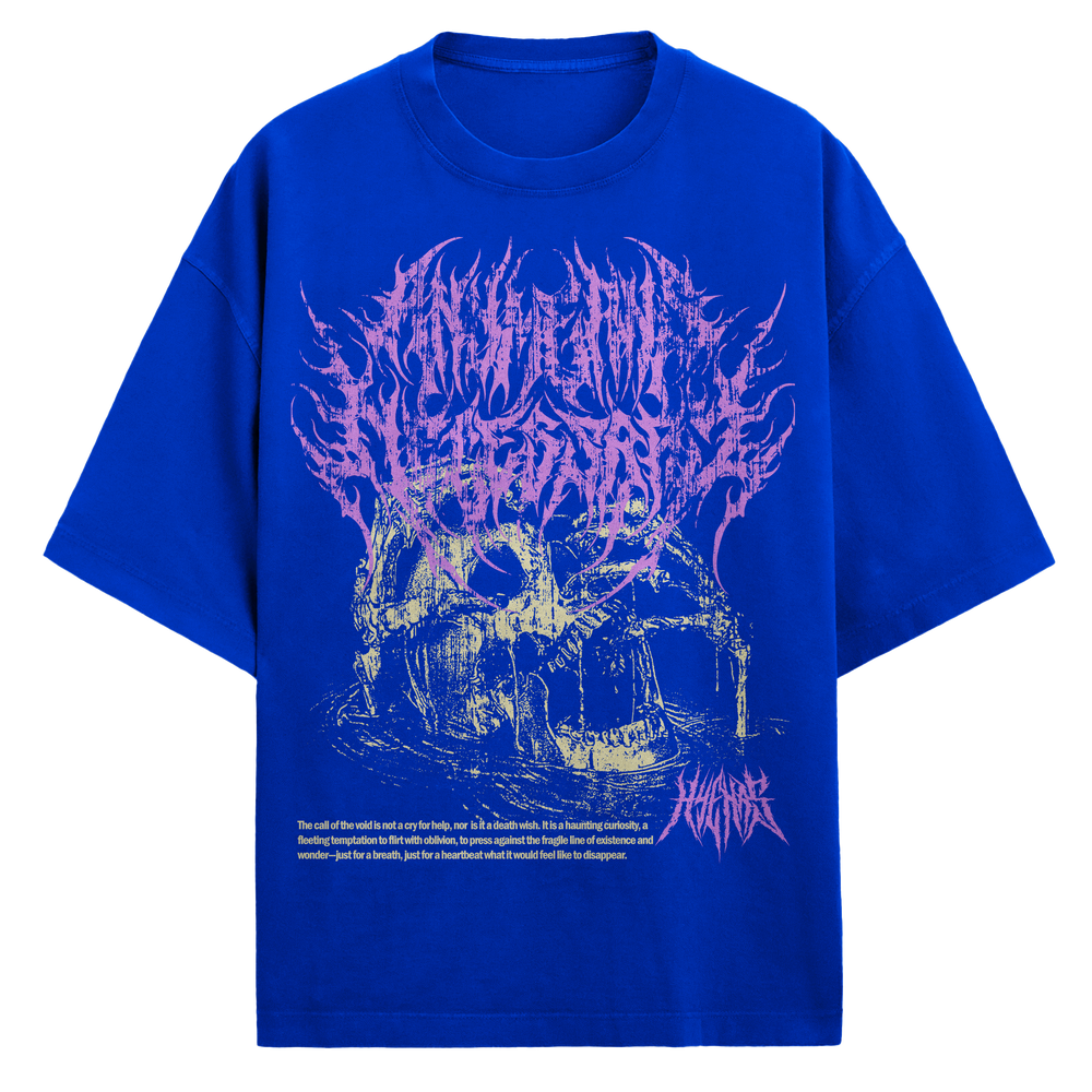 any means necessary shawn coss call of the void t shirt royal blue  
